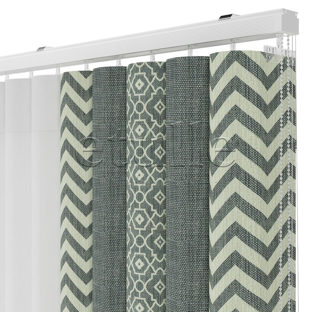 Devon King - Printed Vertical Tulle Curtain