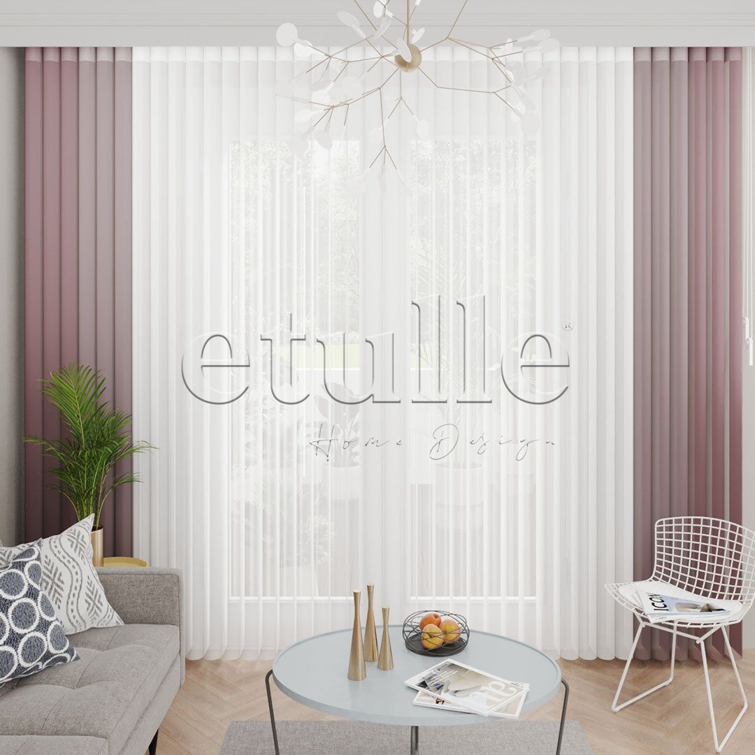 Dorset - Narrow Vertical Tulle Curtains