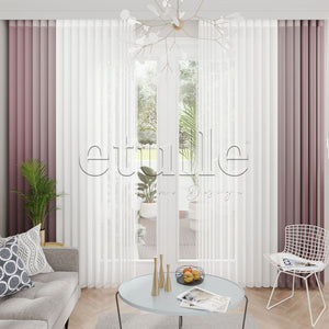 Dorset - Narrow Vertical Tulle Curtains