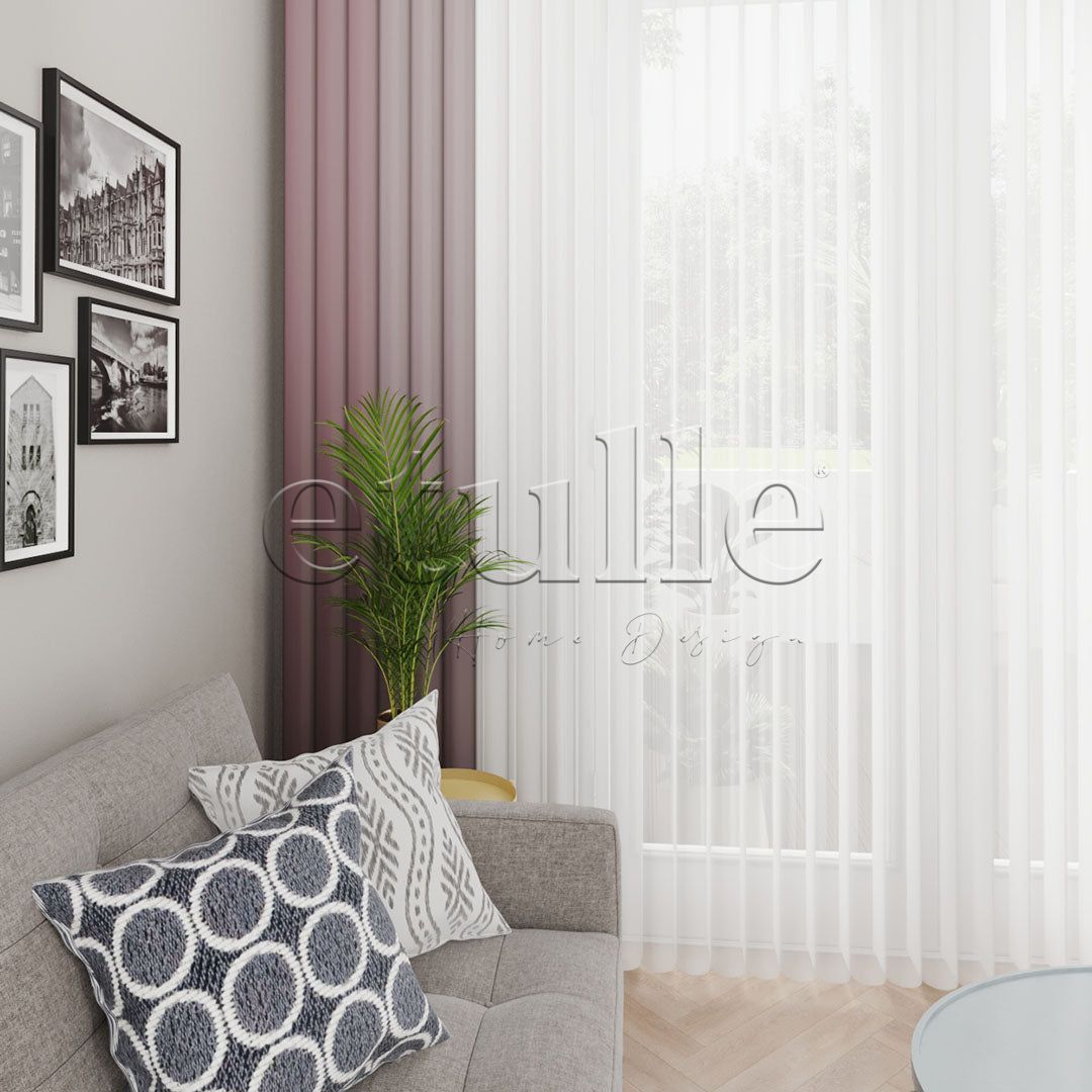 Dorset - Narrow Vertical Tulle Curtains