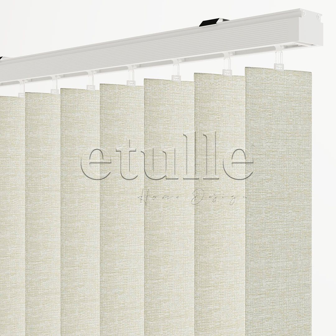Ecru Blackout Fabric Vertical Blinds | Mia