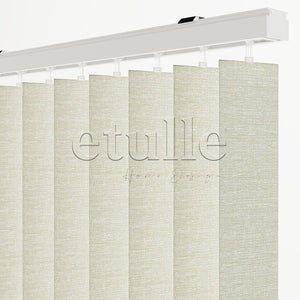 Ecru Blackout Fabric Vertical Blinds | Mia
