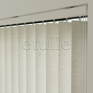 Ecru Blackout Fabric Vertical Blinds | Mia