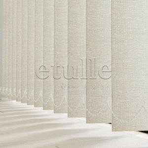 Ecru Blackout Fabric Vertical Blinds | Mia