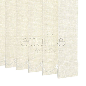 Ecru Blackout Fabric Vertical Blinds | Mia