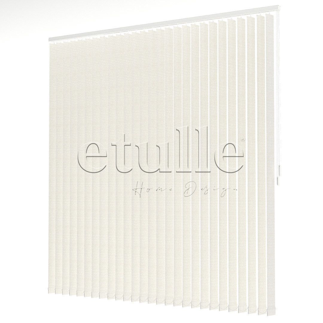 Ecru Blackout Fabric Vertical Blinds | Mia