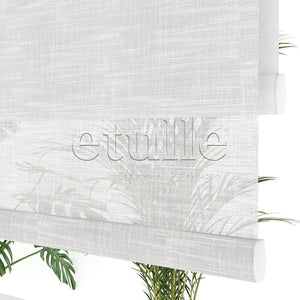 Ecru Patterned Double Roller Blind | Dauphine