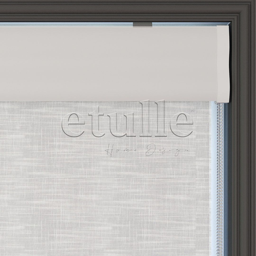 Ecru Patterned Double Roller Blind | Dauphine