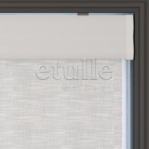 Ecru Patterned Double Roller Blind | Dauphine