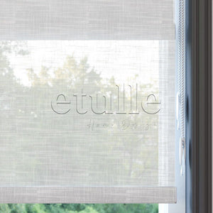Ecru Patterned Double Roller Blind | Dauphine