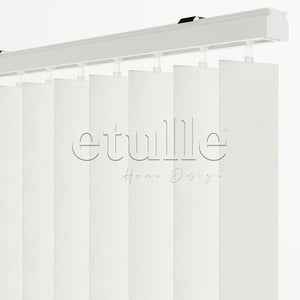 Ecru Plain Fabric Vertical Blinds | Brodie