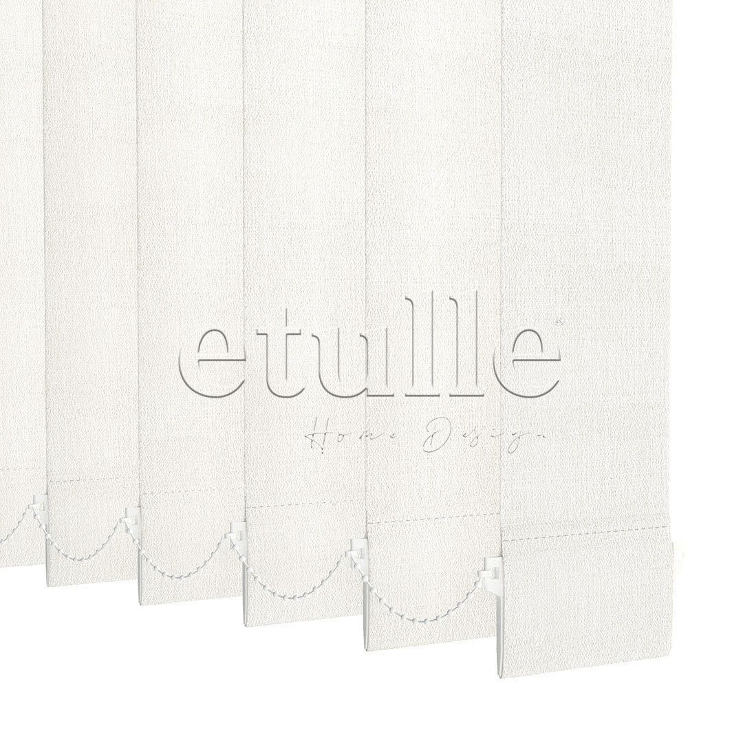 Ecru Plain Fabric Vertical Blinds | Brodie