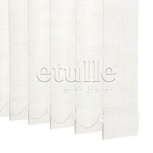 Ecru Plain Fabric Vertical Blinds | Brodie