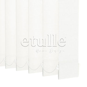 Ecru Plain Fabric Vertical Blinds | Luca