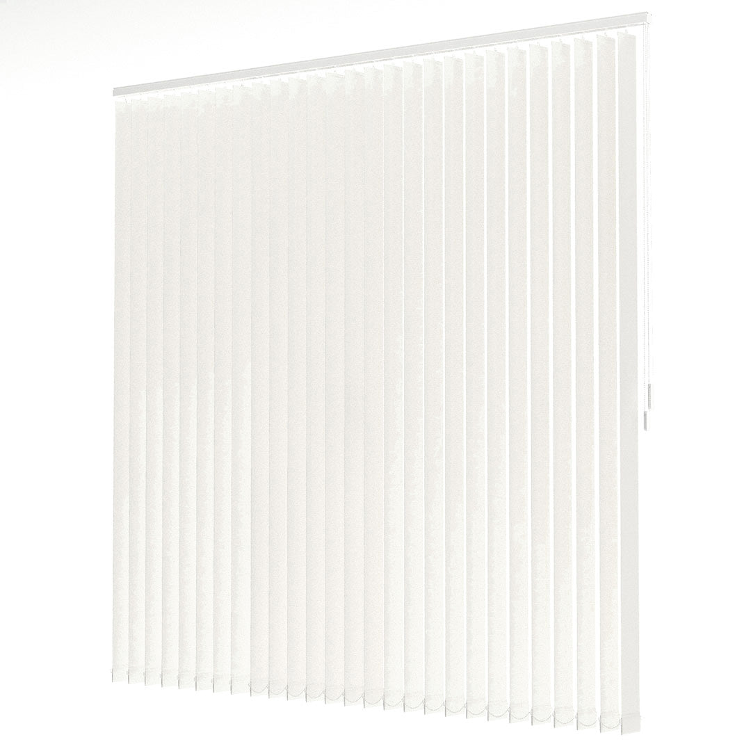 Ecru Plain Fabric Vertical Blinds | Luca