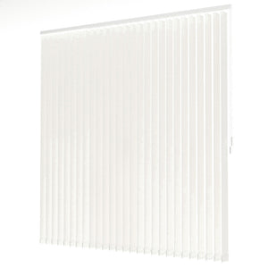 Ecru Plain Fabric Vertical Blinds | Luca