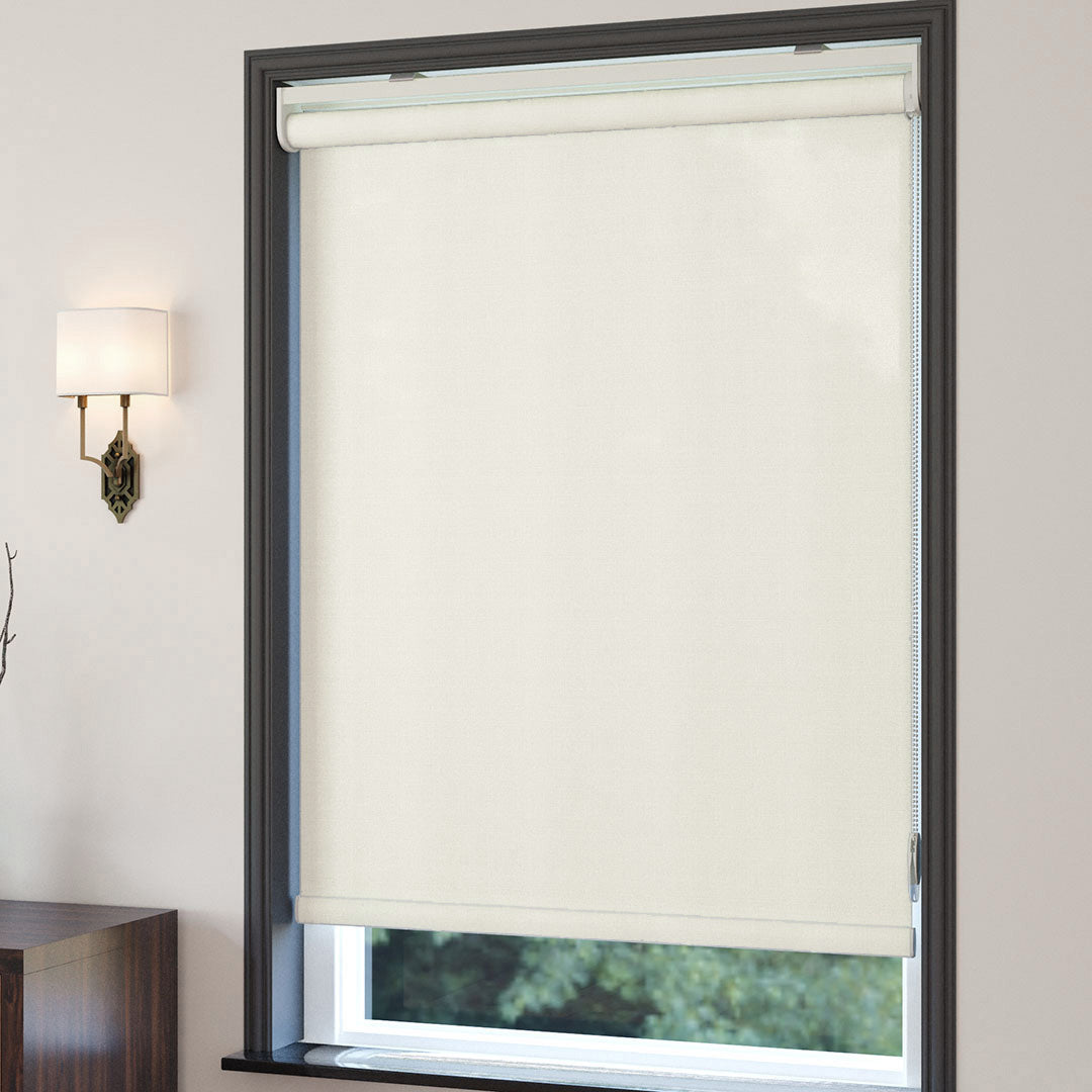 Ecru Matte Linen Roller Blinds | brodie