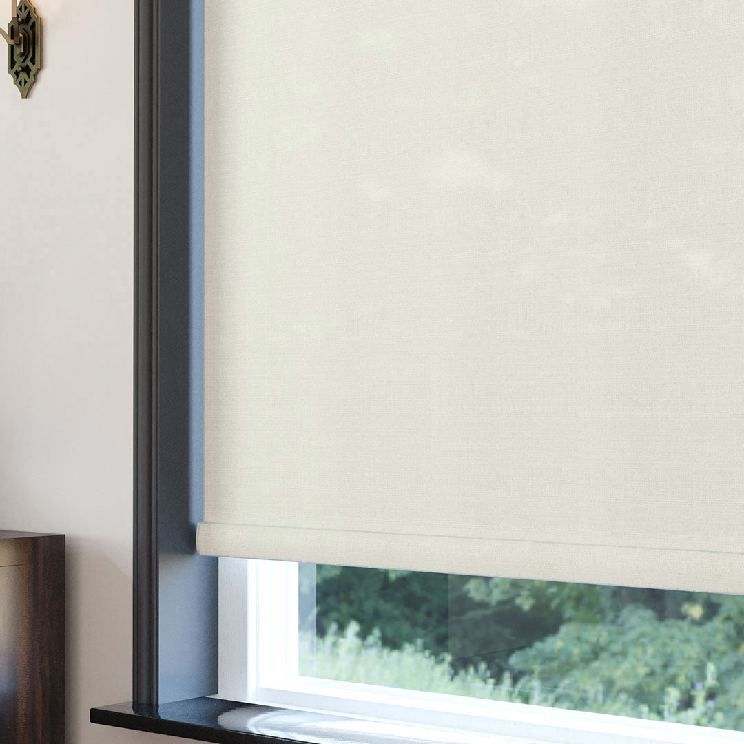 Ecru Matte Linen Roller Blinds | brodie