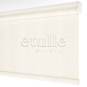 Ecru Matte Linen Roller Blinds | brodie