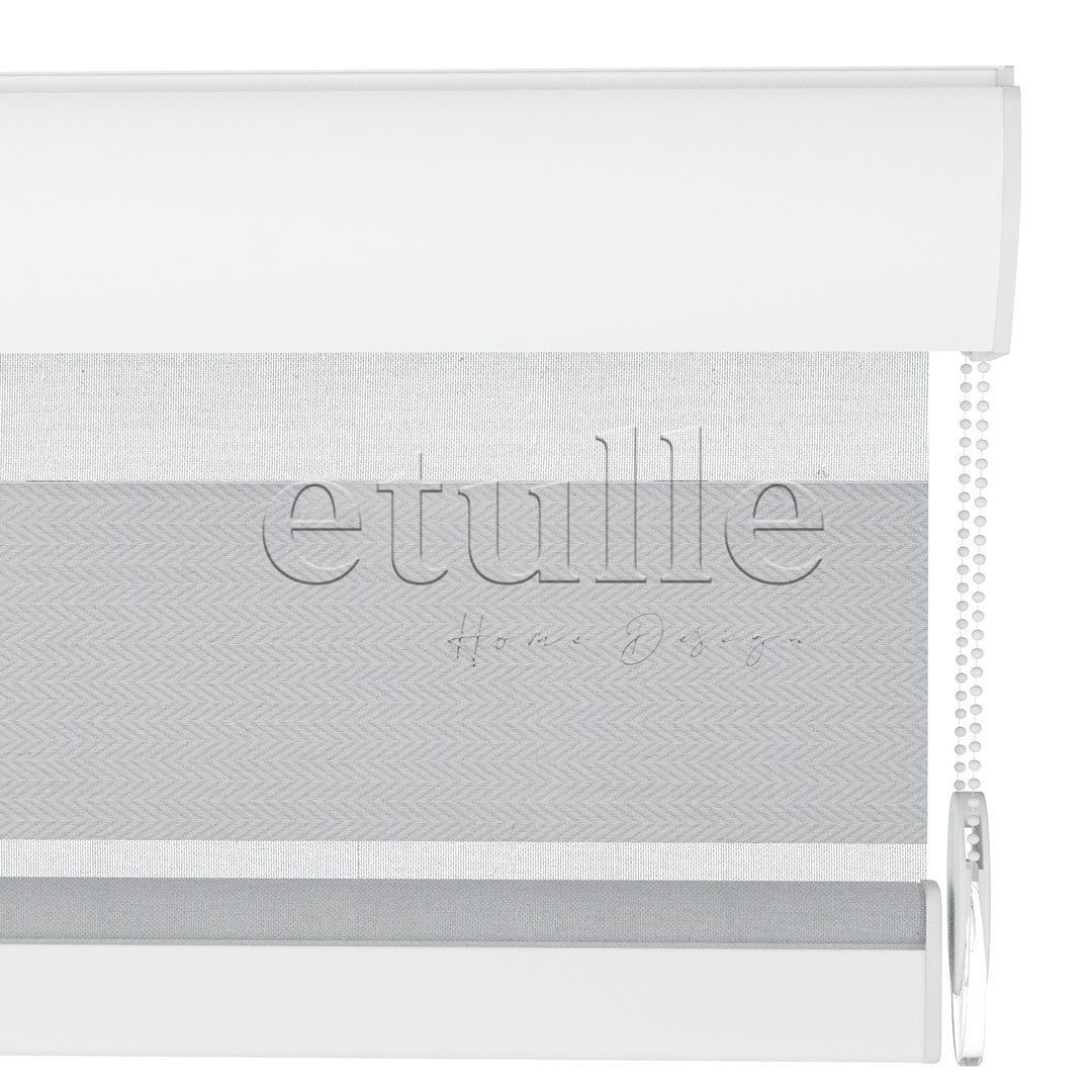 White Blackout Zebra Curtain | Ennio