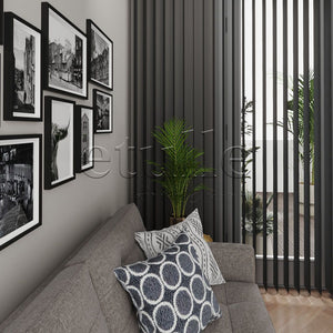 Estoril - Narrow Vertical Tulle Curtain