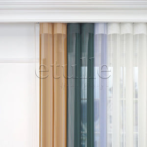 Eton - Striped Vertical Tulle Curtain