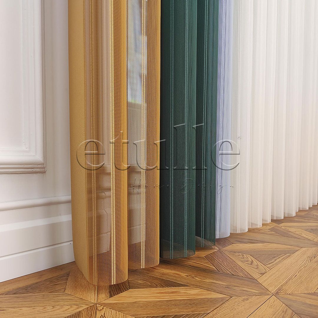 Eton - Striped Vertical Tulle Curtain