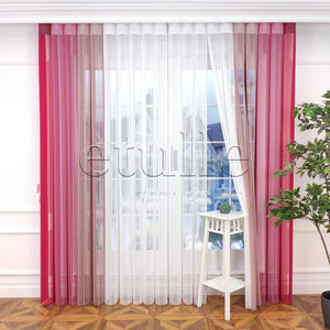 Excellence - Striped Vertical Tulle Curtain