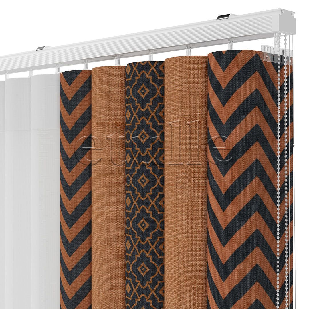 Fancy King - Printed Vertical Tulle Curtain