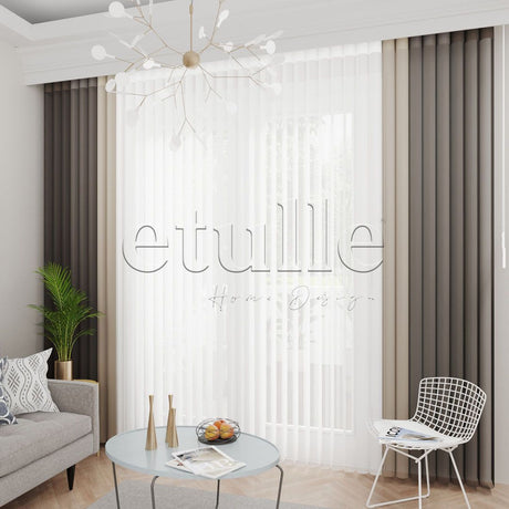 Florentine - Narrow Vertical Tulle Curtain