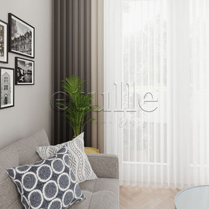 Florentine - Narrow Vertical Tulle Curtain