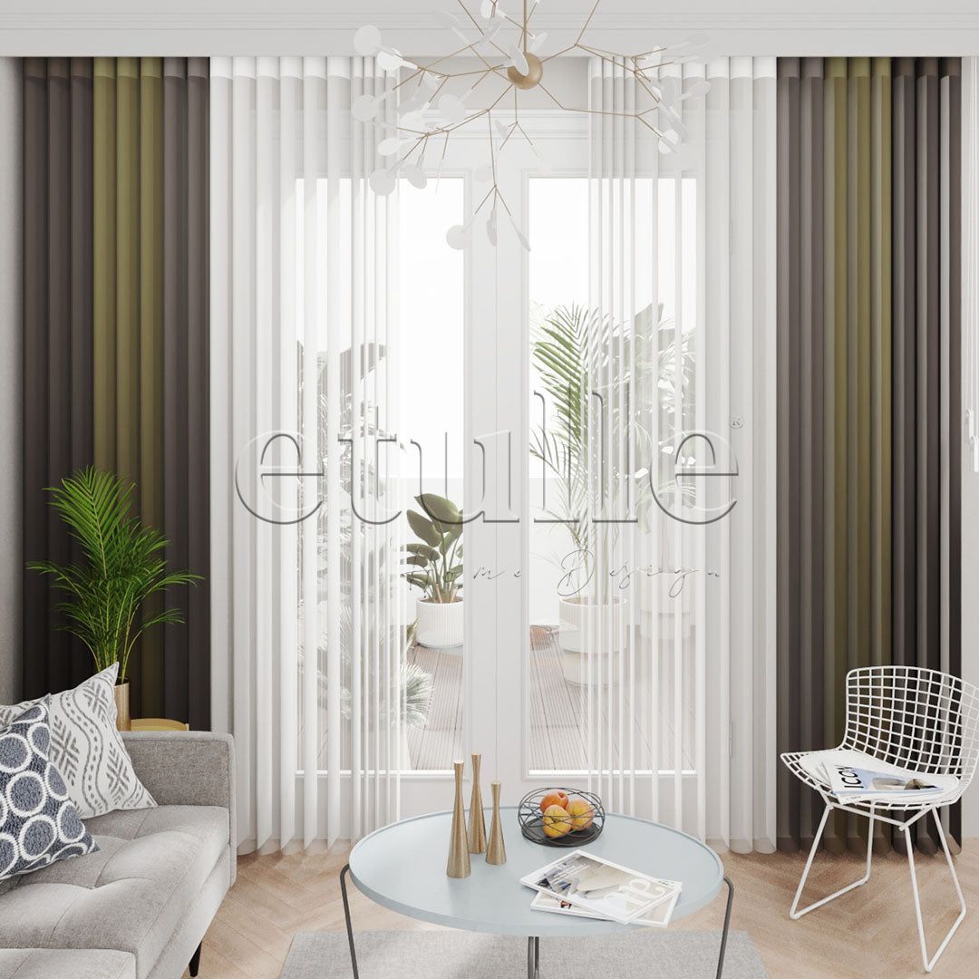 Fontana - Narrow Vertical Tulle Curtain