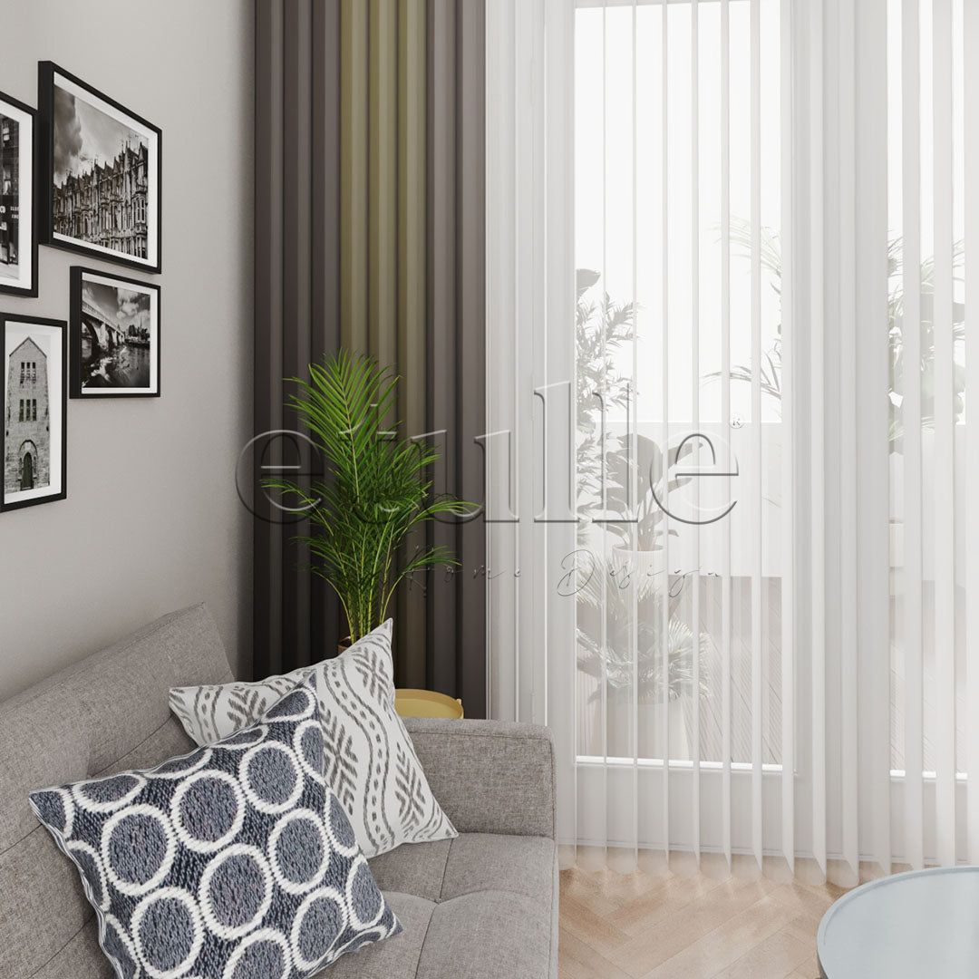 Fontana - Narrow Vertical Tulle Curtain