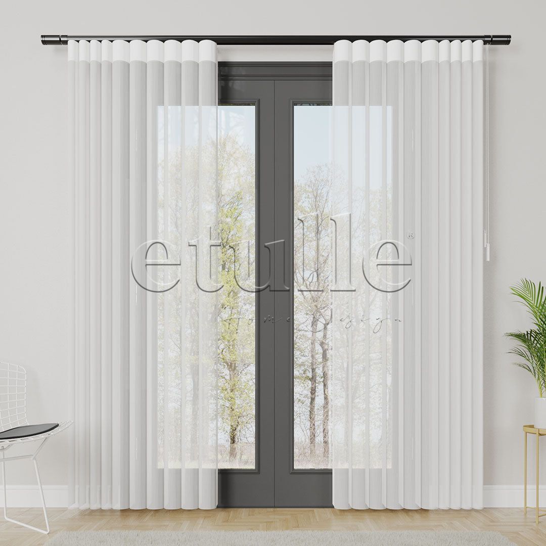 Fortezza - Rustic Vertical Tulle Curtain