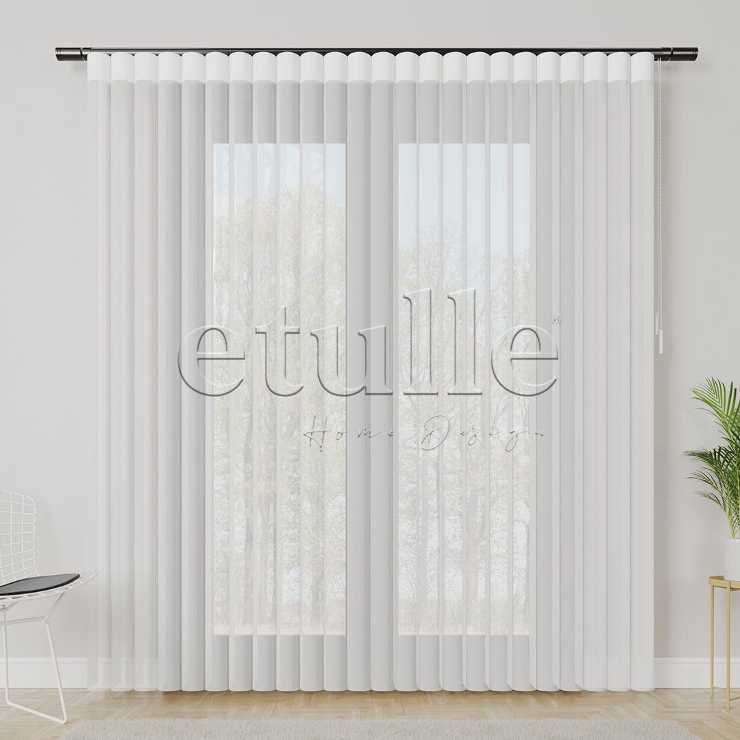 Fortezza - Rustic Vertical Tulle Curtain