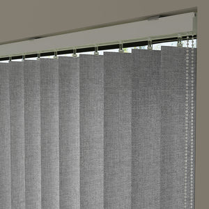 Gray Blackout Fabric Vertical Blinds | Mia
