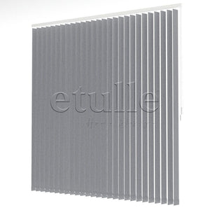 Gray Blackout Fabric Vertical Blinds | Seraphina