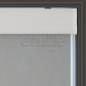 Grey Patterned Double Roller Blind | Abloom