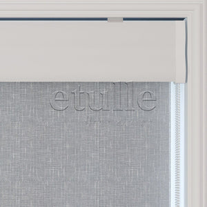 Grey Patterned Double Roller Blinds | Floris