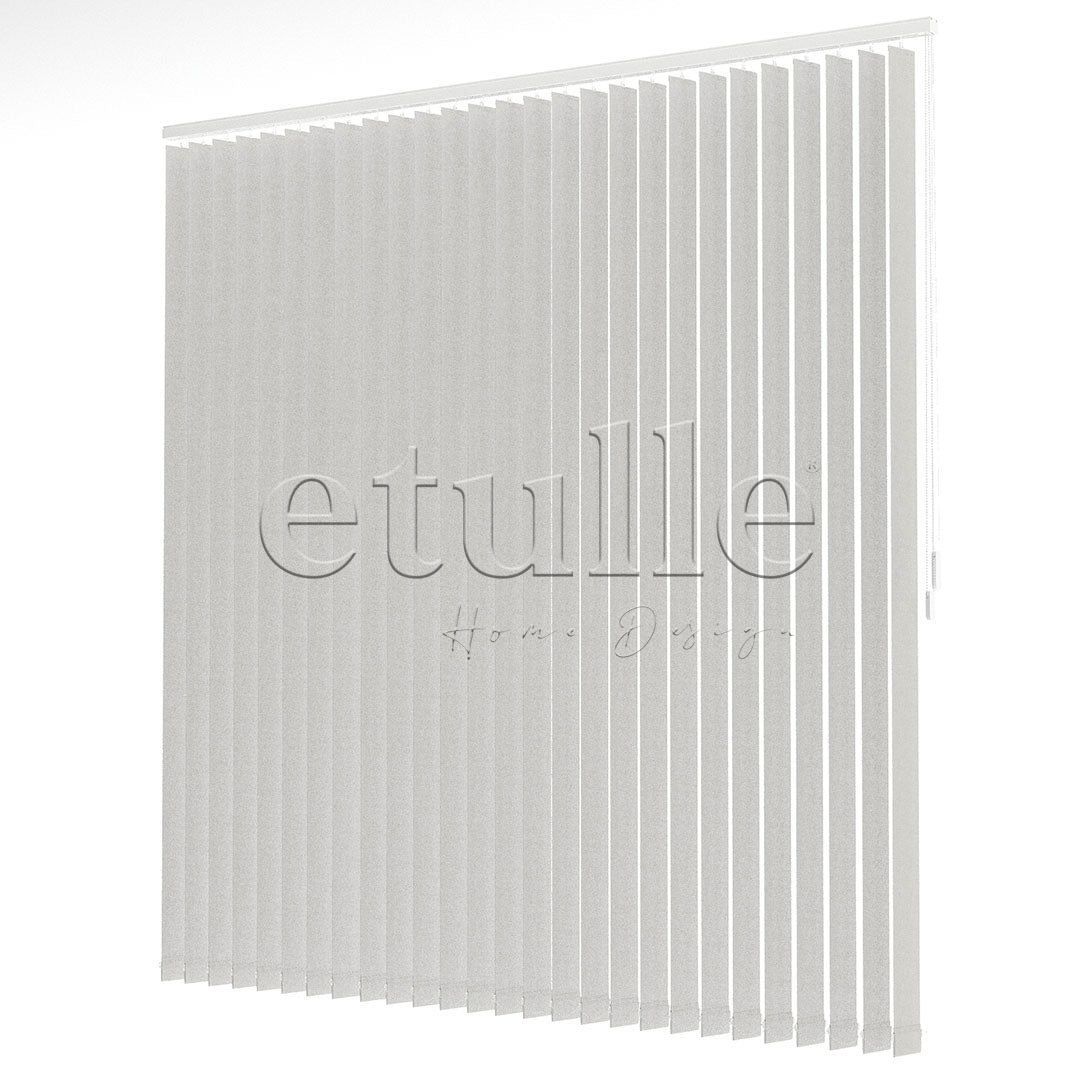 Gray Plain Fabric Vertical Blinds | Brodie