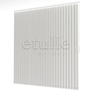 Gray Plain Fabric Vertical Blinds | Brodie