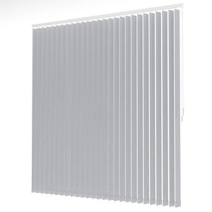 Gray Plain Fabric Vertical Blinds | Luca