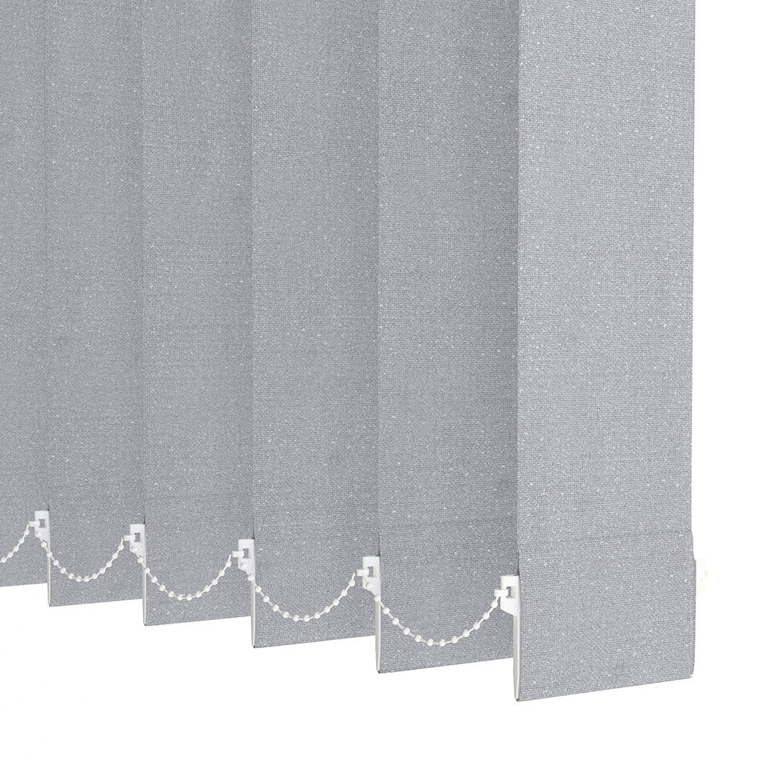 Gray Plain Fabric Vertical Blinds | Marisa
