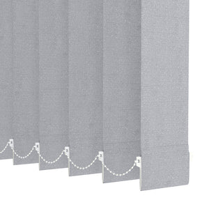 Gray Plain Fabric Vertical Blinds | Marisa