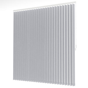 Gray Plain Fabric Vertical Blinds | Marisa