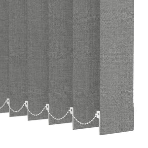 Gray Plain Fabric Vertical Blinds | Mia