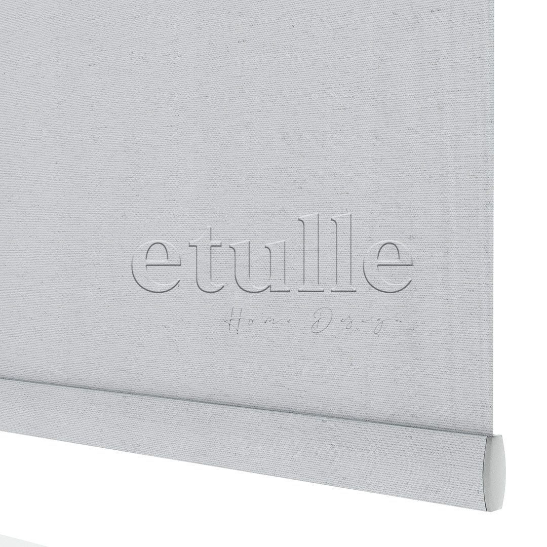 Gray Matte Linen Roller Blinds | cascade
