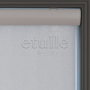 Gray Matte Linen Roller Blinds | cascade