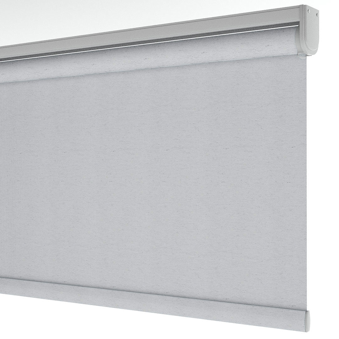 Gray Matte Linen Roller Blinds | cascade