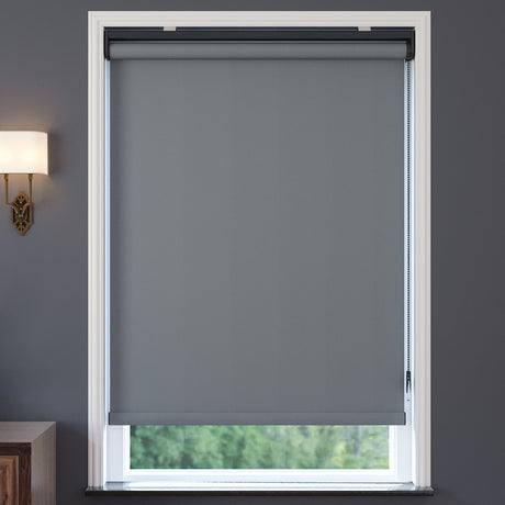 Gray Matte Roller Blinds | Callaway